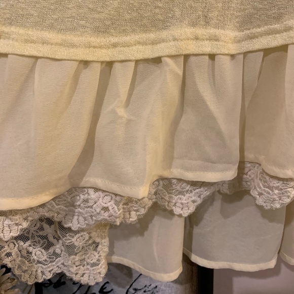 Umgee Ruffled Tank Top- Yellow - Picture 3 of 3